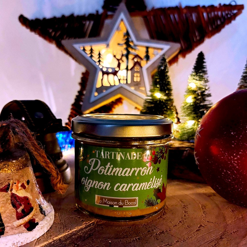 Tartinade de Noël potimarron & oignon caramélisé - La Maison du Bocal - 90 g