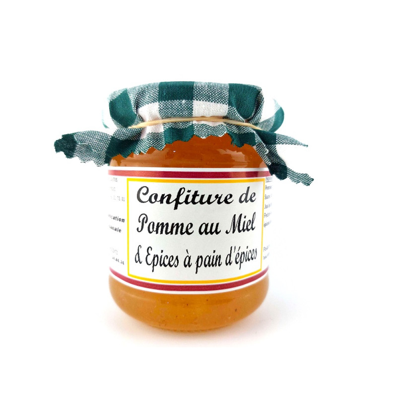 Confiture de Noël pomme, miel, épices à pain d'épice - Au Comtois Courtois - 230 g