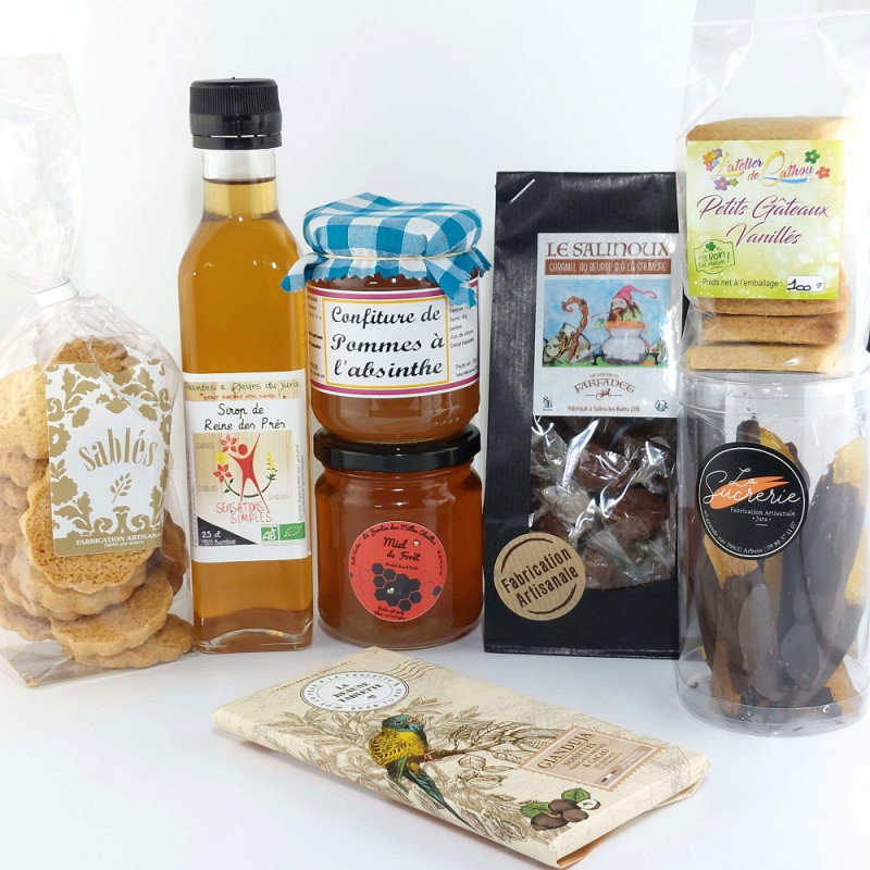 Coffret gourmand: "Si ça t'toque, y a q'du bon"