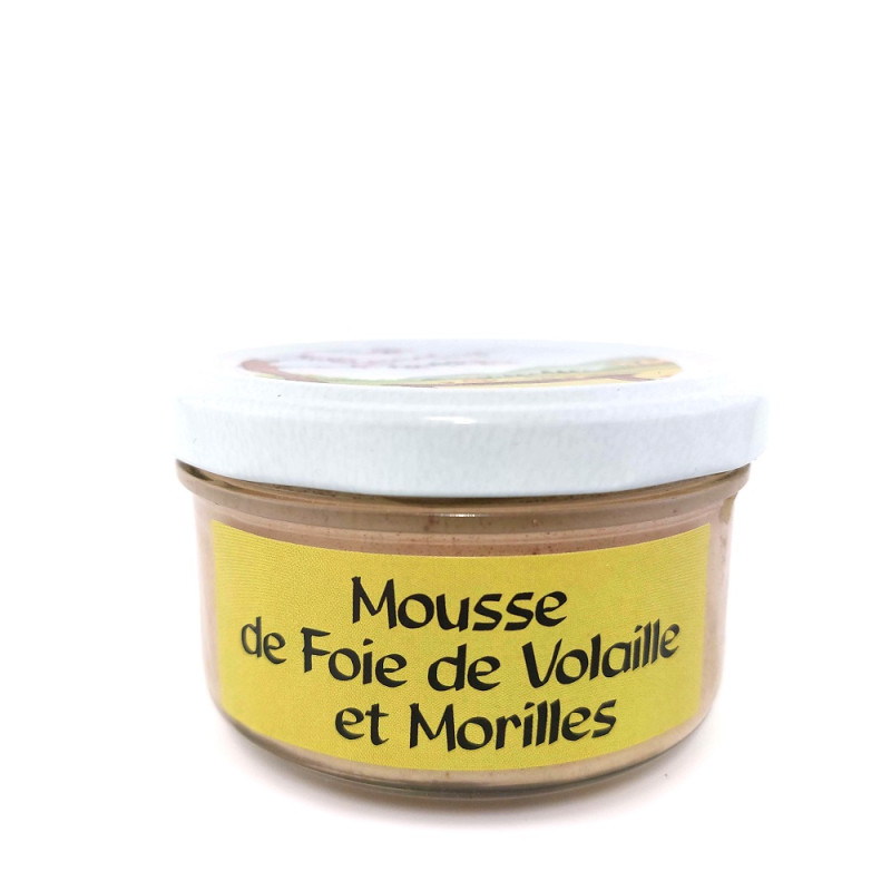 Mousse de foie de volaille vin jaune et morilles - Le Moulin de Vaux - 130 g