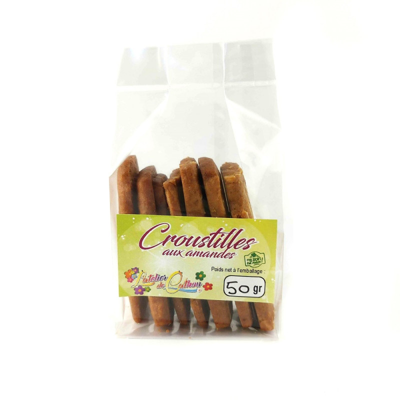 Croustilles aux amandes - L'atelier de Cathou - 50 g