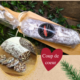 Saucisson au chocolat + planche à découper - 170 g - La Sucrerie