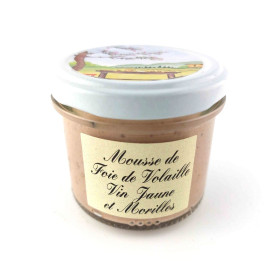 Mousse de foie de volaille vin jaune et morilles - Le Moulin de Vaux - 100 g