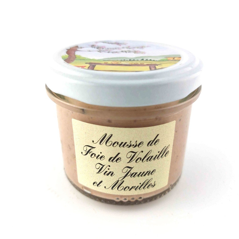 Mousse de foie de volaille vin jaune et morilles - Le Moulin de Vaux - 100 g