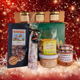 Petit coffret gourmand de Noël "L'étoile des neiges"